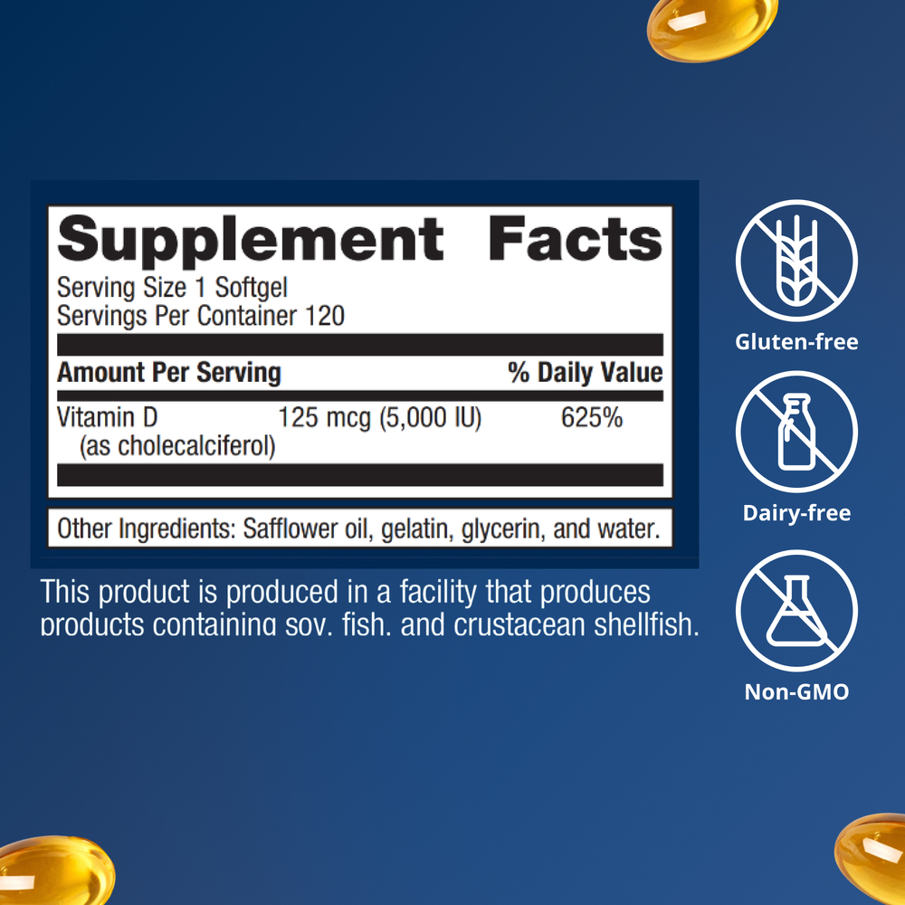 Product image for Vitamin D3 5000.