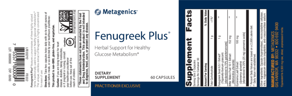 Product image for Fenugreek Plus®.