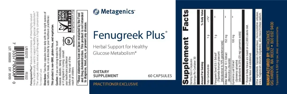 Product image for Fenugreek Plus®.