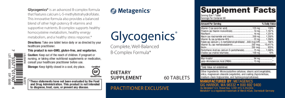 Product image for Vitamin B Complex (formerly Glycogenics®).
