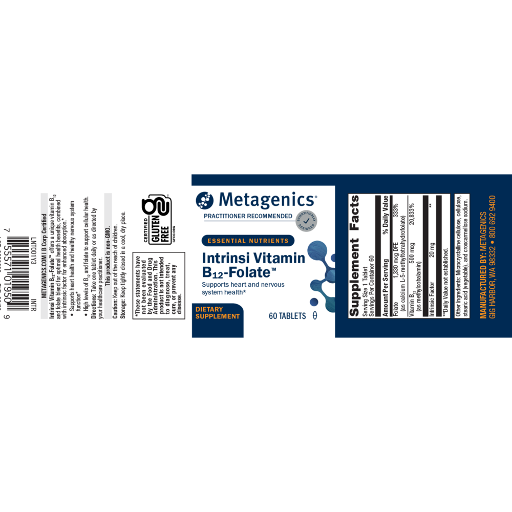 Product image for Intrinsi B12&#x2F;Folate™.