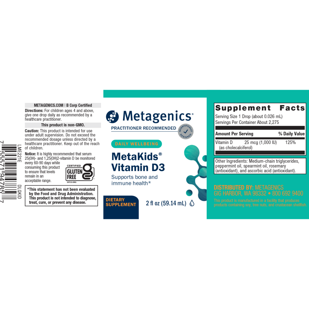 Product image for MetaKids™ D3 Liquid.