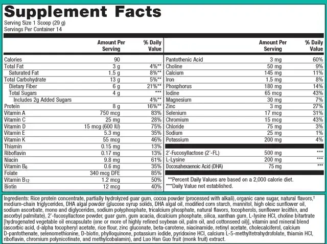 Product image for MetaKids™ Nutrition Powder, Chocolate.