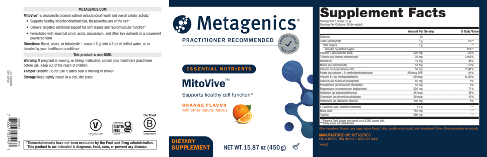 Product image for MitoVive™, Orange.