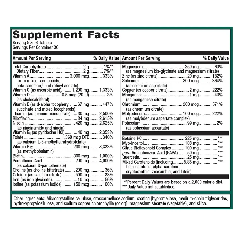 Product image for Multigenics® Multivitamin with Iron.