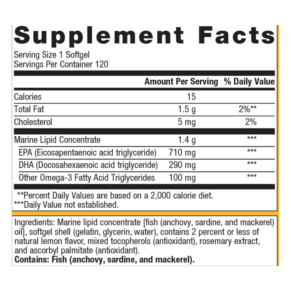 Product image for OmegaGenics 5-in-1 Fish Oil 1000 mg EPA-DHA.