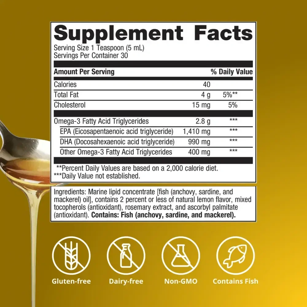 Product image for OmegaGenics® EPA-DHA 2400 Fish Oil - Lemon.