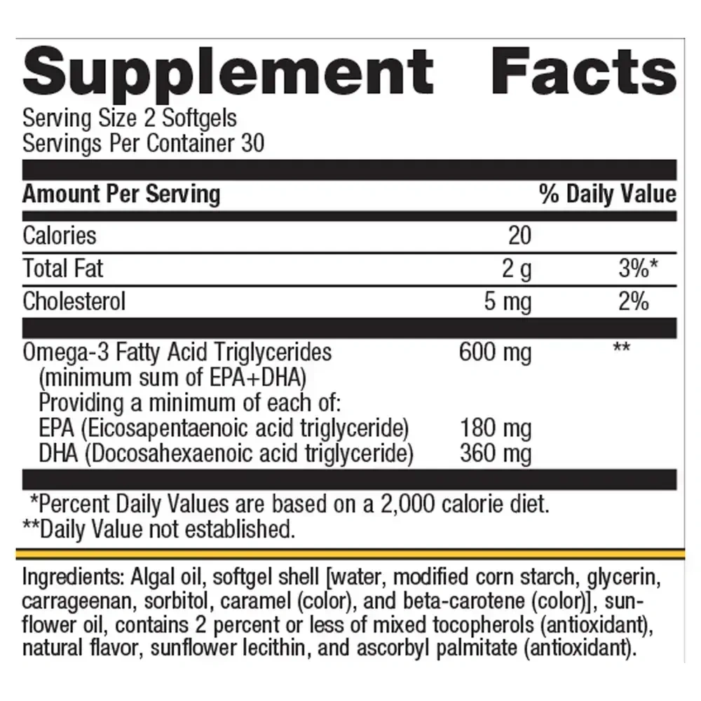 Product image for OmegaGenics® Algae Omega-3s.