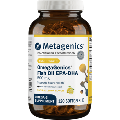 OmegaGenics® Fish Oil EPA-DHA 500mg 120 Softgels