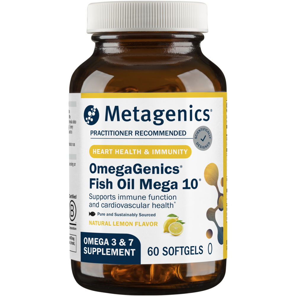 Product image for OmegaGenics® Mega 10® Fish Oil.