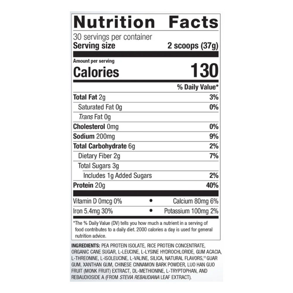 Product image for Perfect Protein® Pea &amp; Rice, Vanilla.