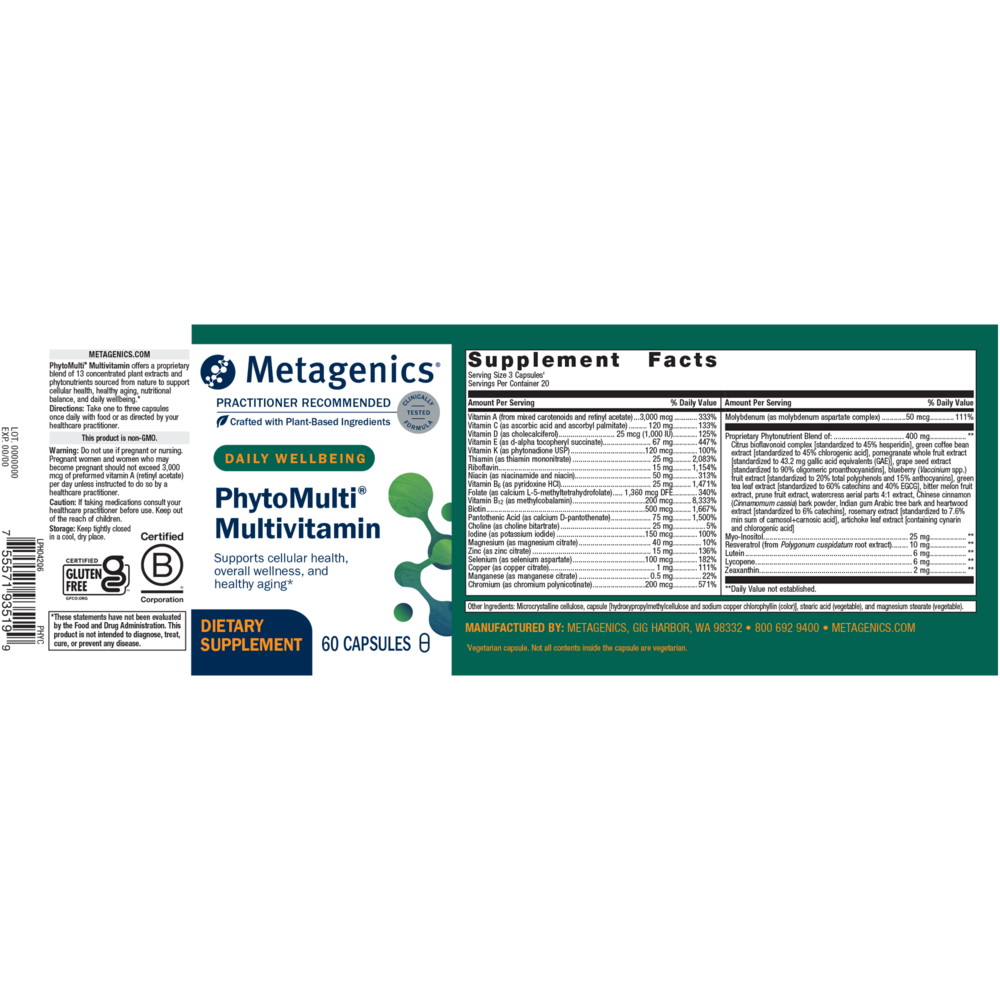 Product image for PhytoMulti® Multivitamin Capsules.