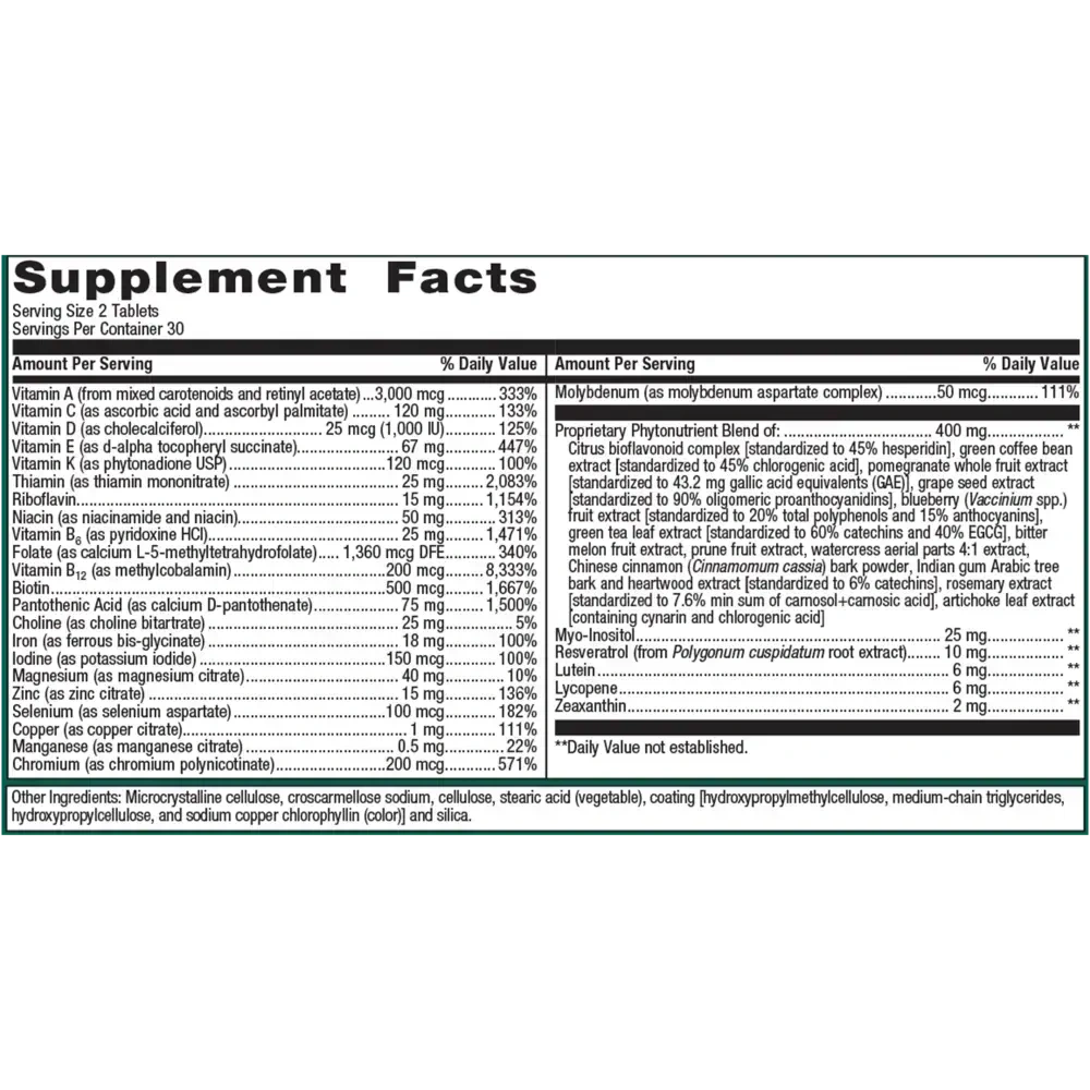 Product image for PhytoMulti® Multivitamin with Iron.