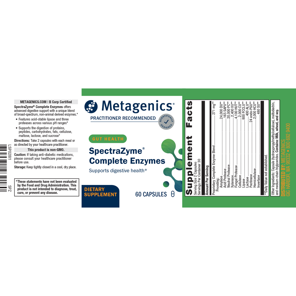 Product image for SpectraZyme Complete Enzymes.