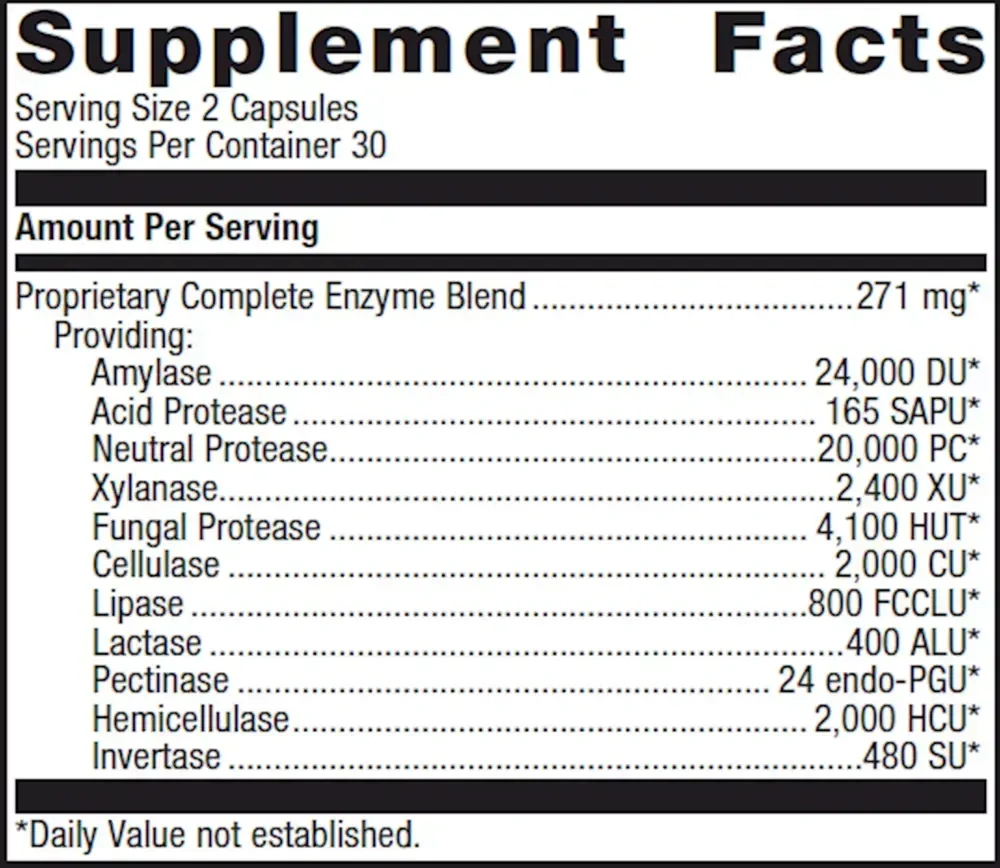 Product image for SpectraZyme Complete Enzymes.