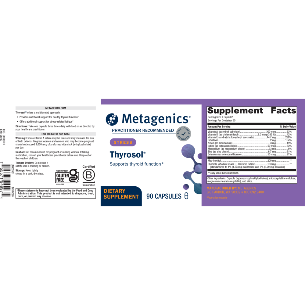 Product image for Thyrosol® Capsules.