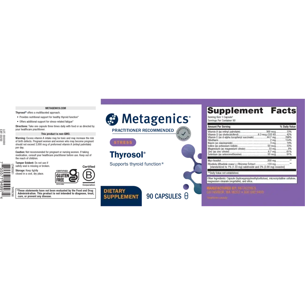 Product image for Thyrosol® Capsules.