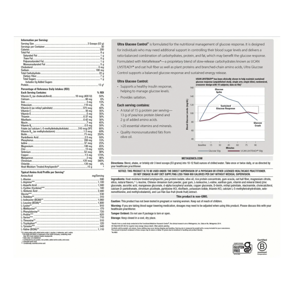 Metagenics Ultra Glucose Control®, Vanilla Emerson Ecologics