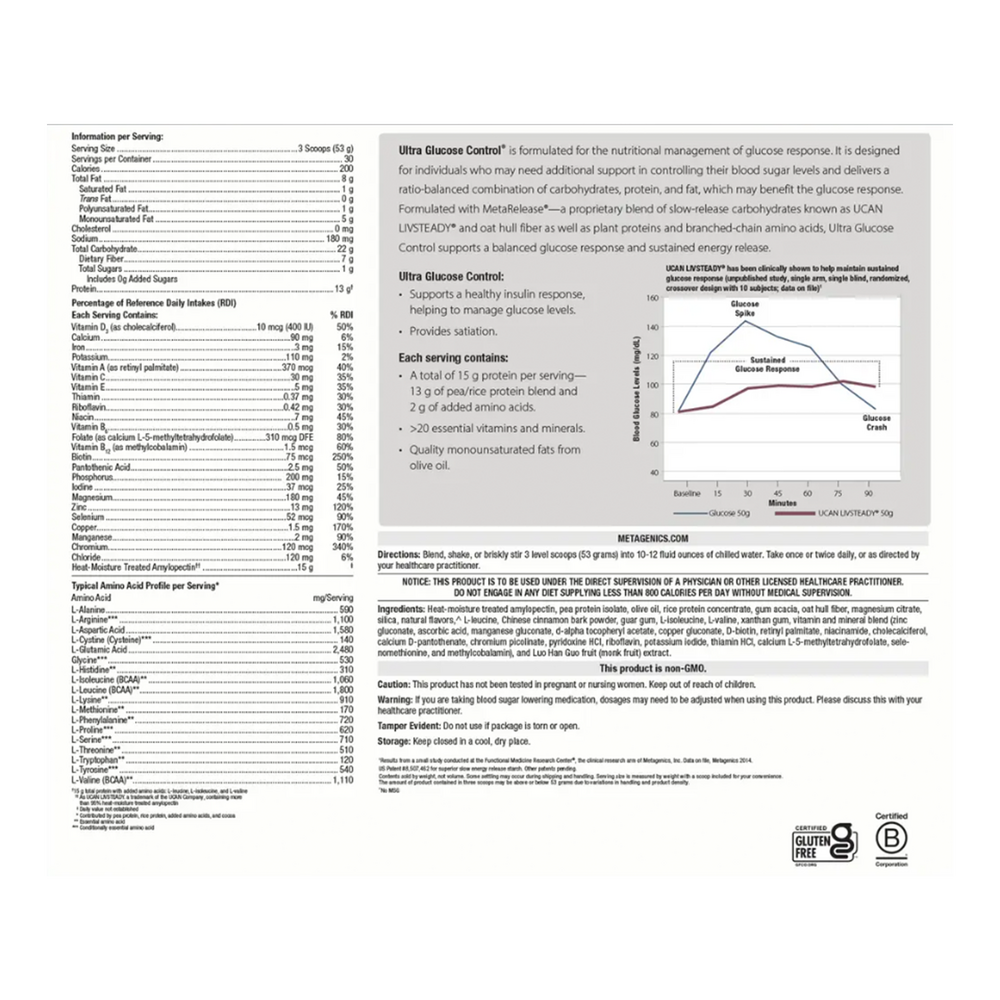 Product image for Ultra Glucose Control®, Vanilla.