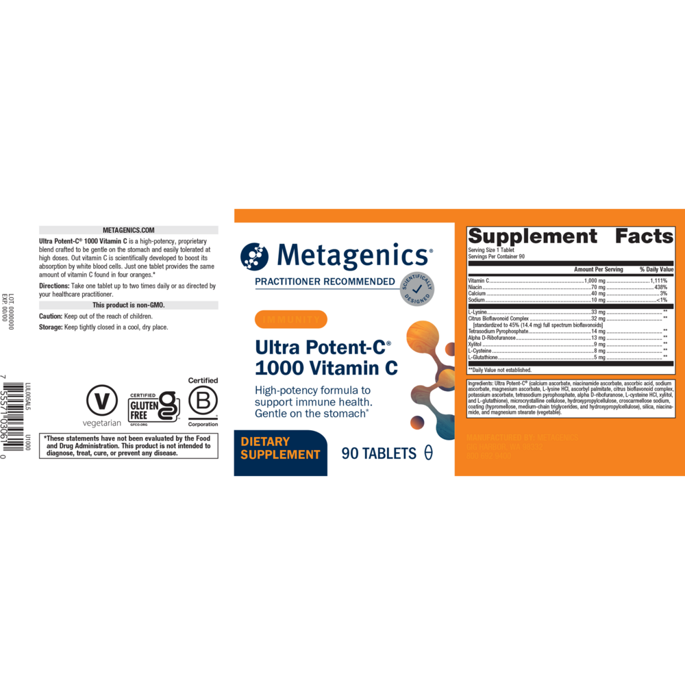 Product image for Ultra Potent-C® 1000 Vitamin C.
