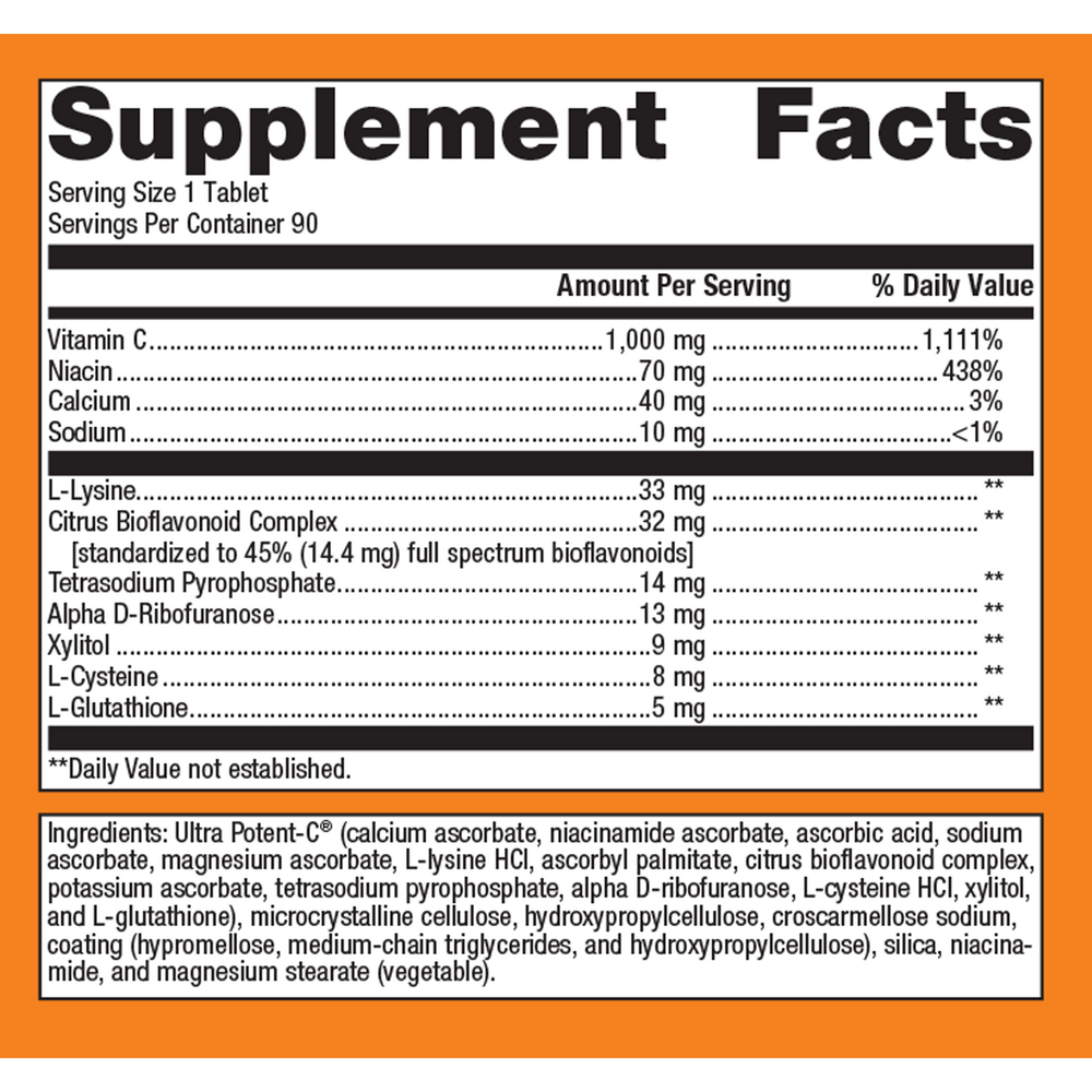 Product image for Ultra Potent-C® 1000 Vitamin C.