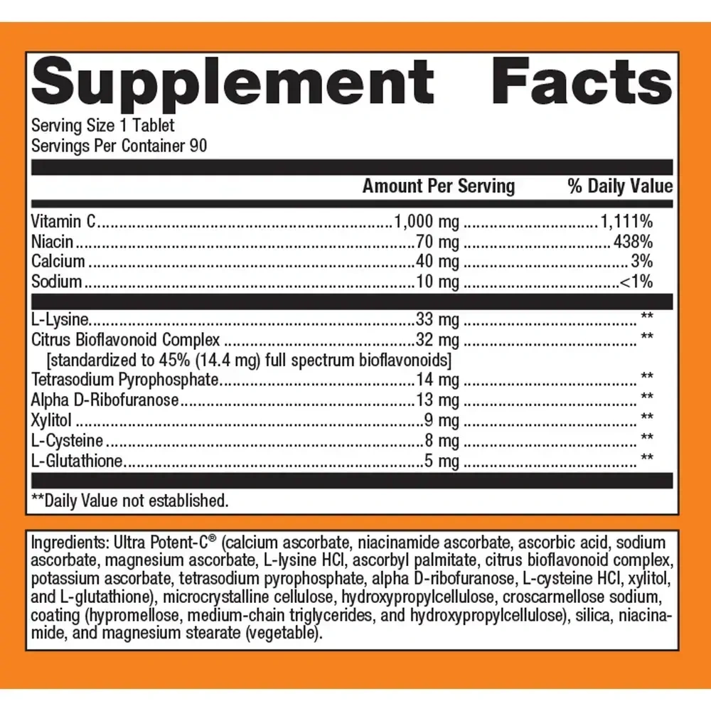 Product image for Ultra Potent-C® 1000 Vitamin C.