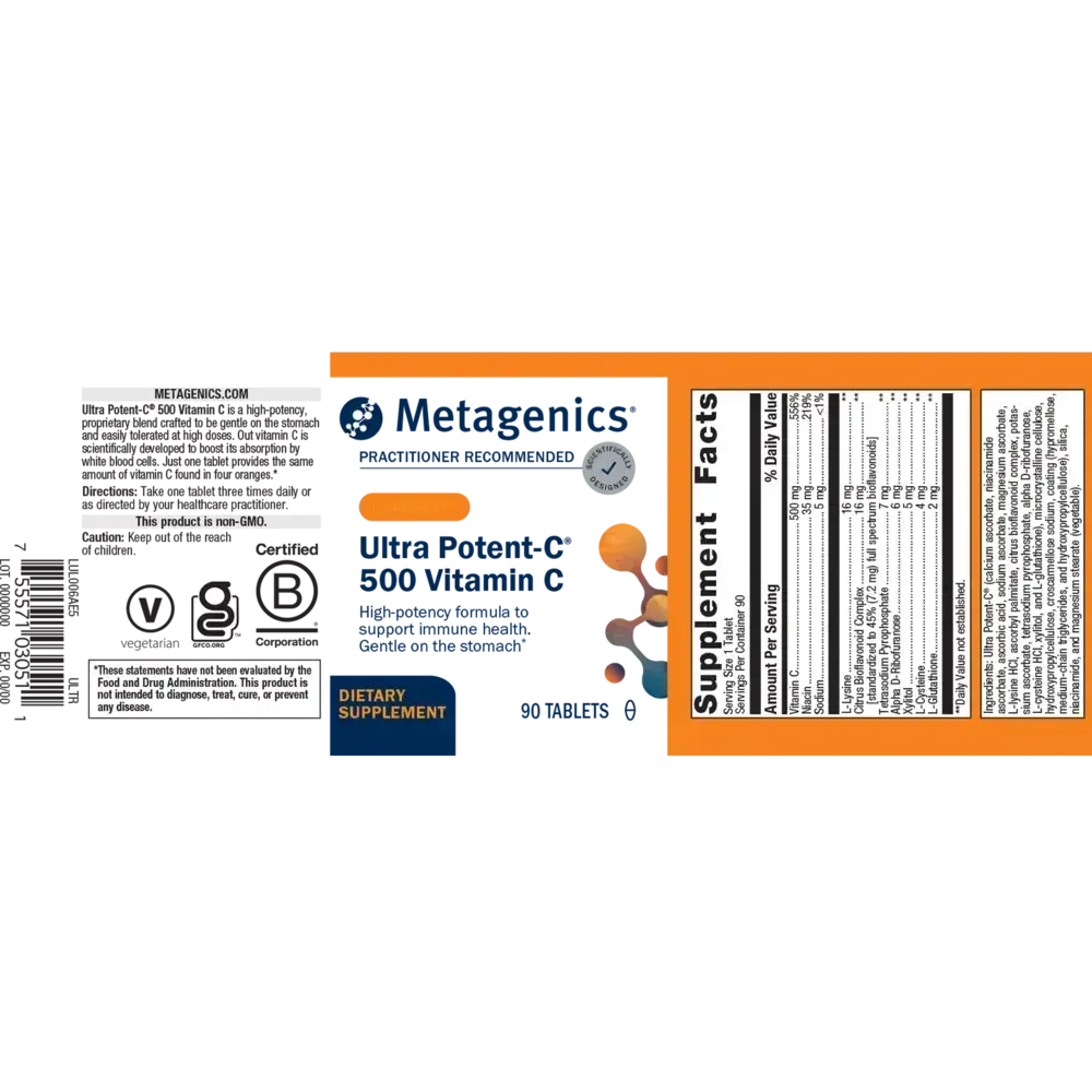 Product image for Ultra Potent-C® 500 Vitamin C.