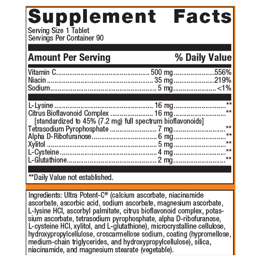 Product image for Ultra Potent-C® 500 Vitamin C.