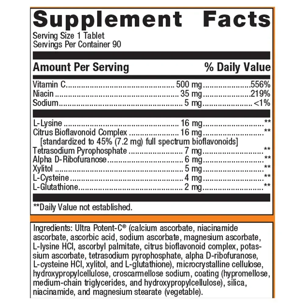 Product image for Ultra Potent-C® 500 Vitamin C.