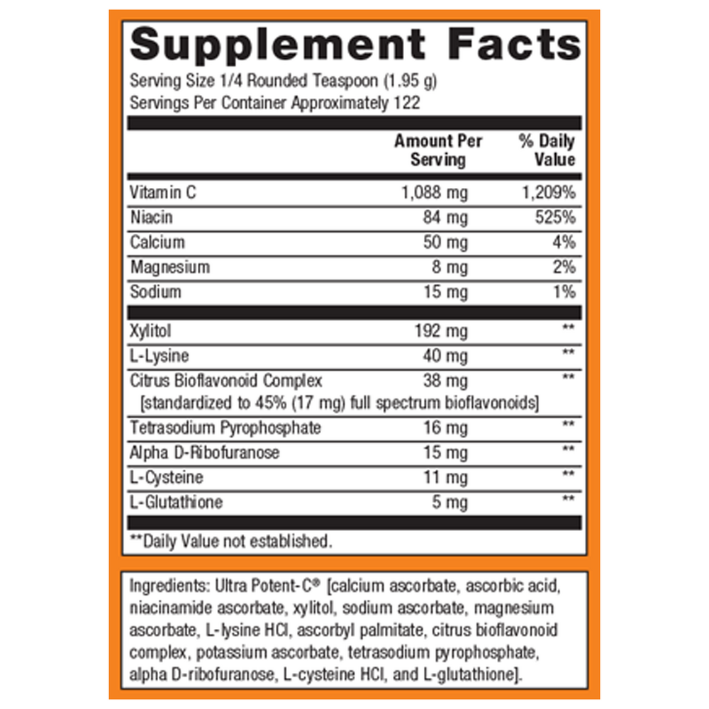 Product image for Ultra Potent-C® Vitamin C Powder.
