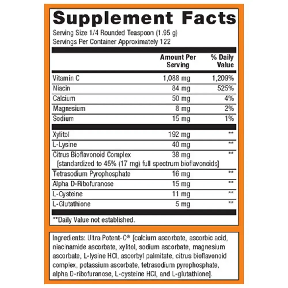 Product image for Ultra Potent-C® Vitamin C Powder.