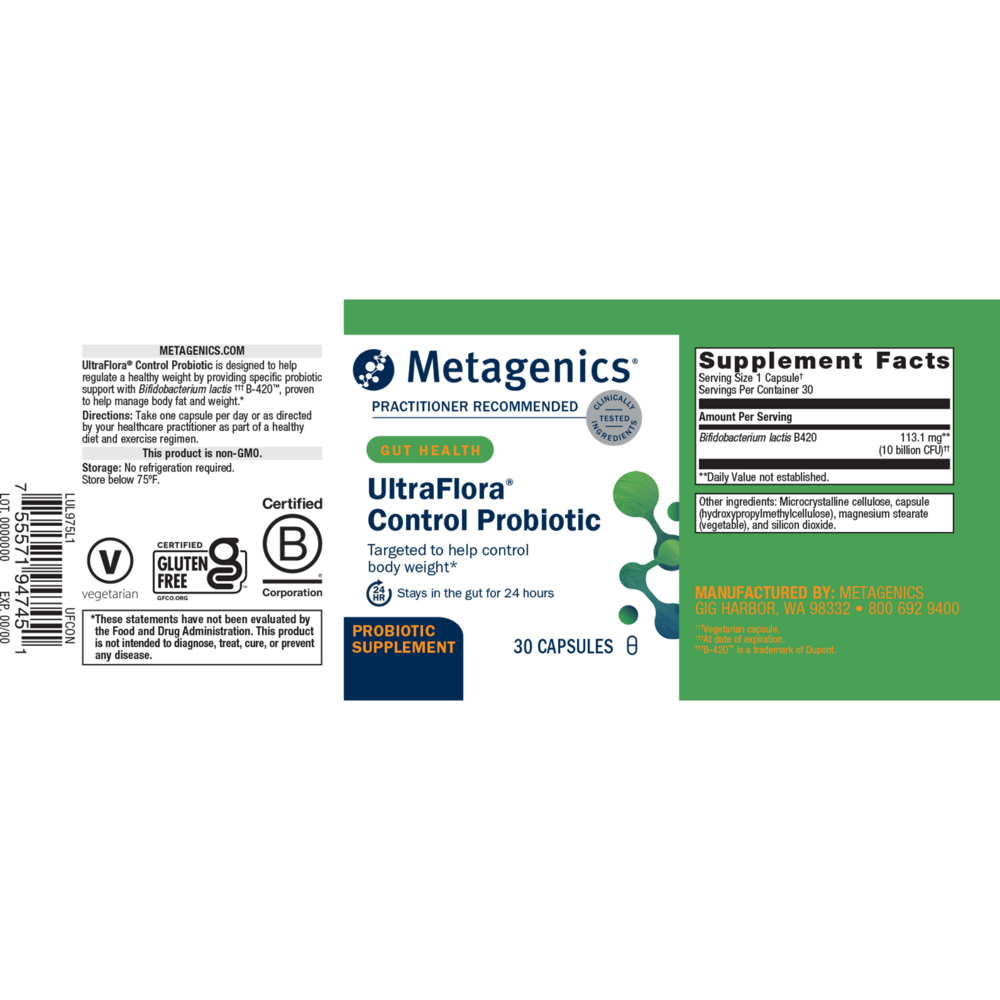Product image for UltraFlora® Control Probiotic.