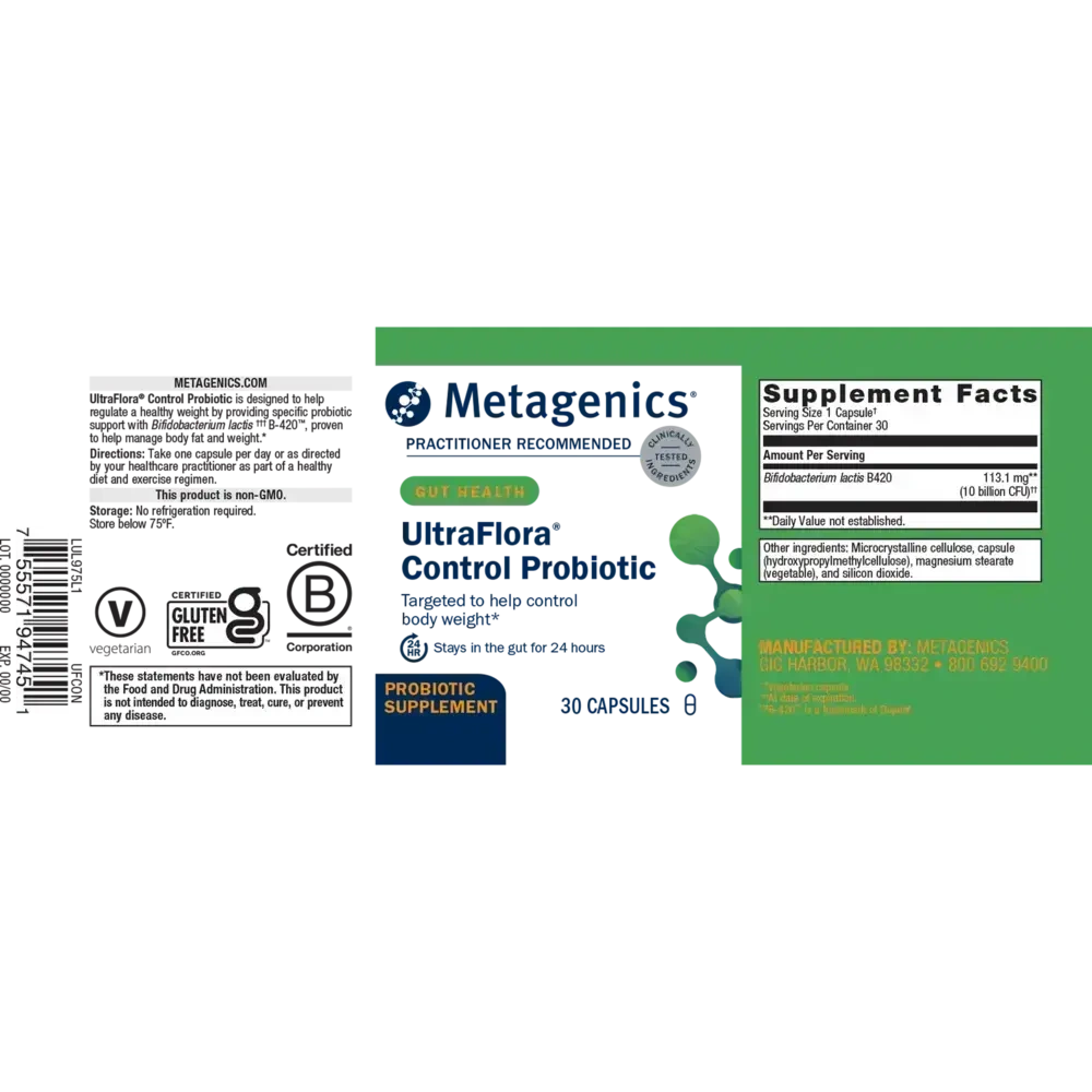 Product image for UltraFlora® Control Probiotic.