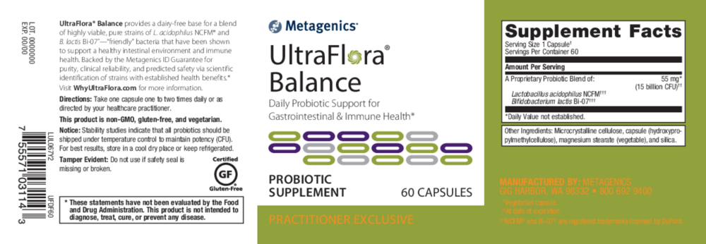 Product image for UltraFlora® Balance Probiotic.
