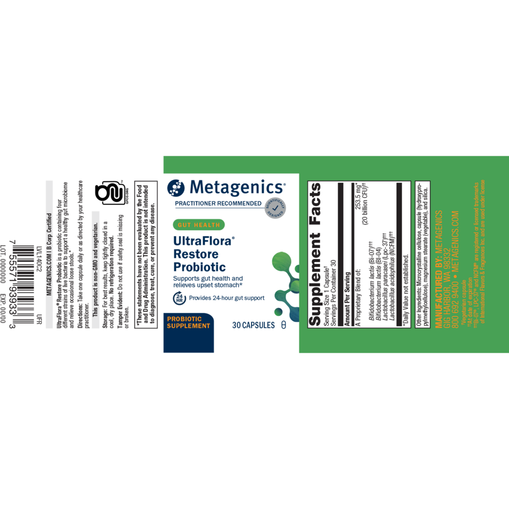 Product image for UltraFlora® Restore Probiotic.