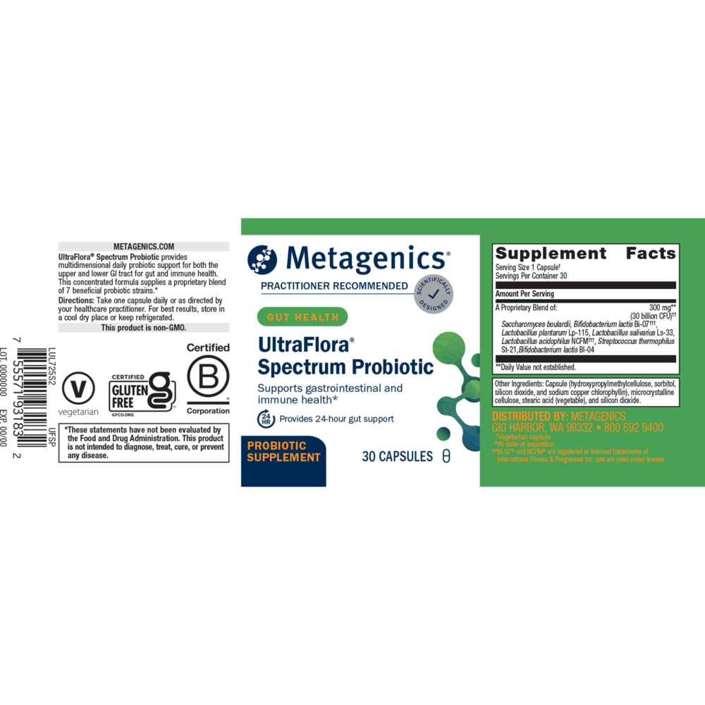 Product image for UltraFlora® Spectrum Probiotic.