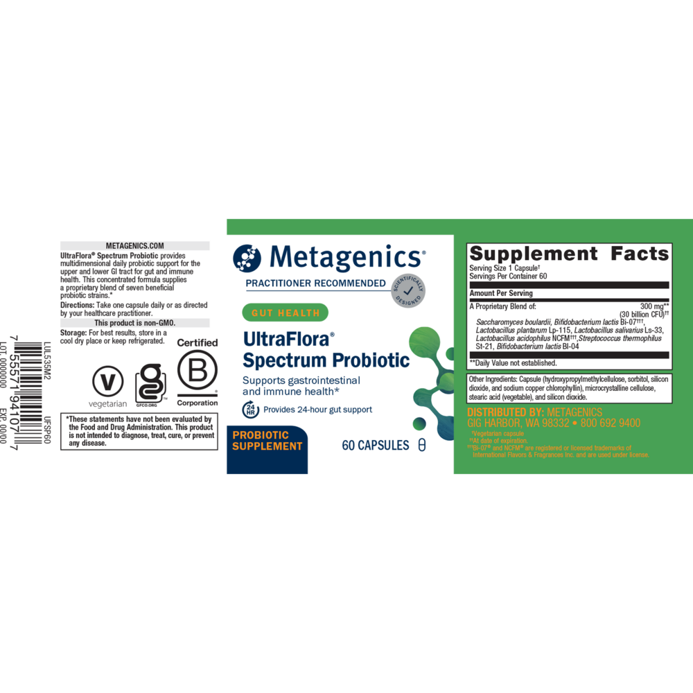 Product image for UltraFlora® Spectrum Probiotic.