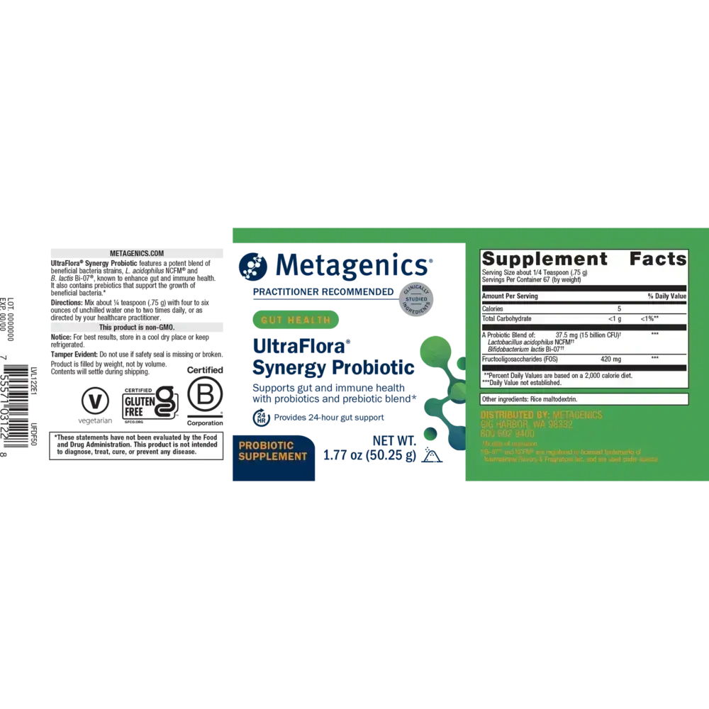 Product image for UltraFlora® Synergy Probiotic Powder.