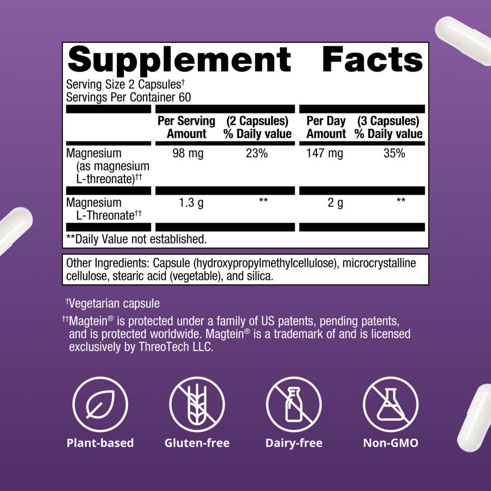 Product image for Magtein Magnesium L-Threonate.