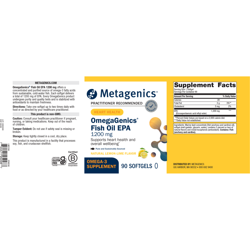 Product image for OmegaGenics® Fish Oil EPA 1200mg.