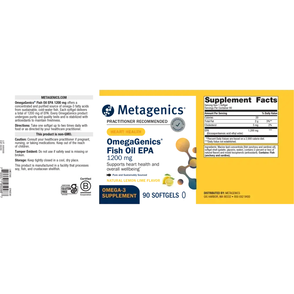 Product image for OmegaGenics® Fish Oil EPA 1200mg.