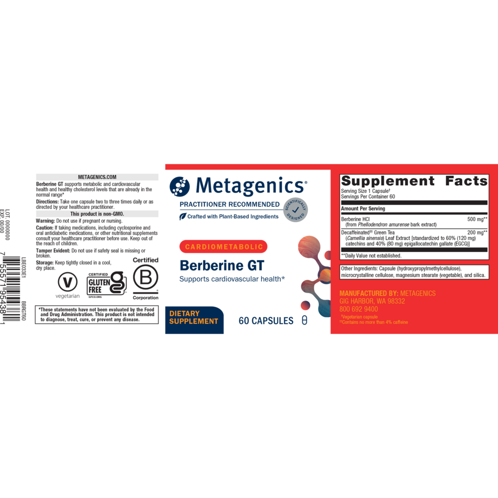 Product image for Berberine GT.