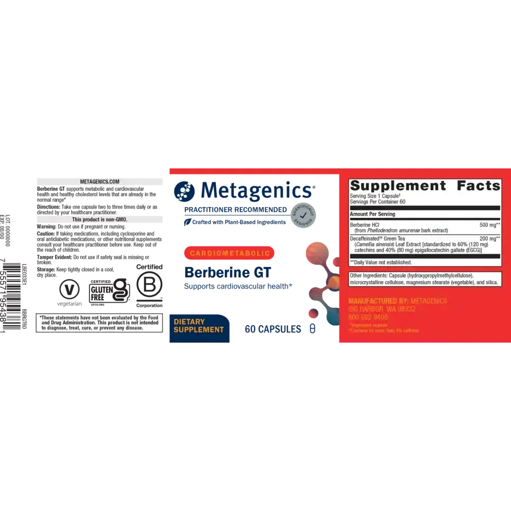 Product image for Berberine GT.