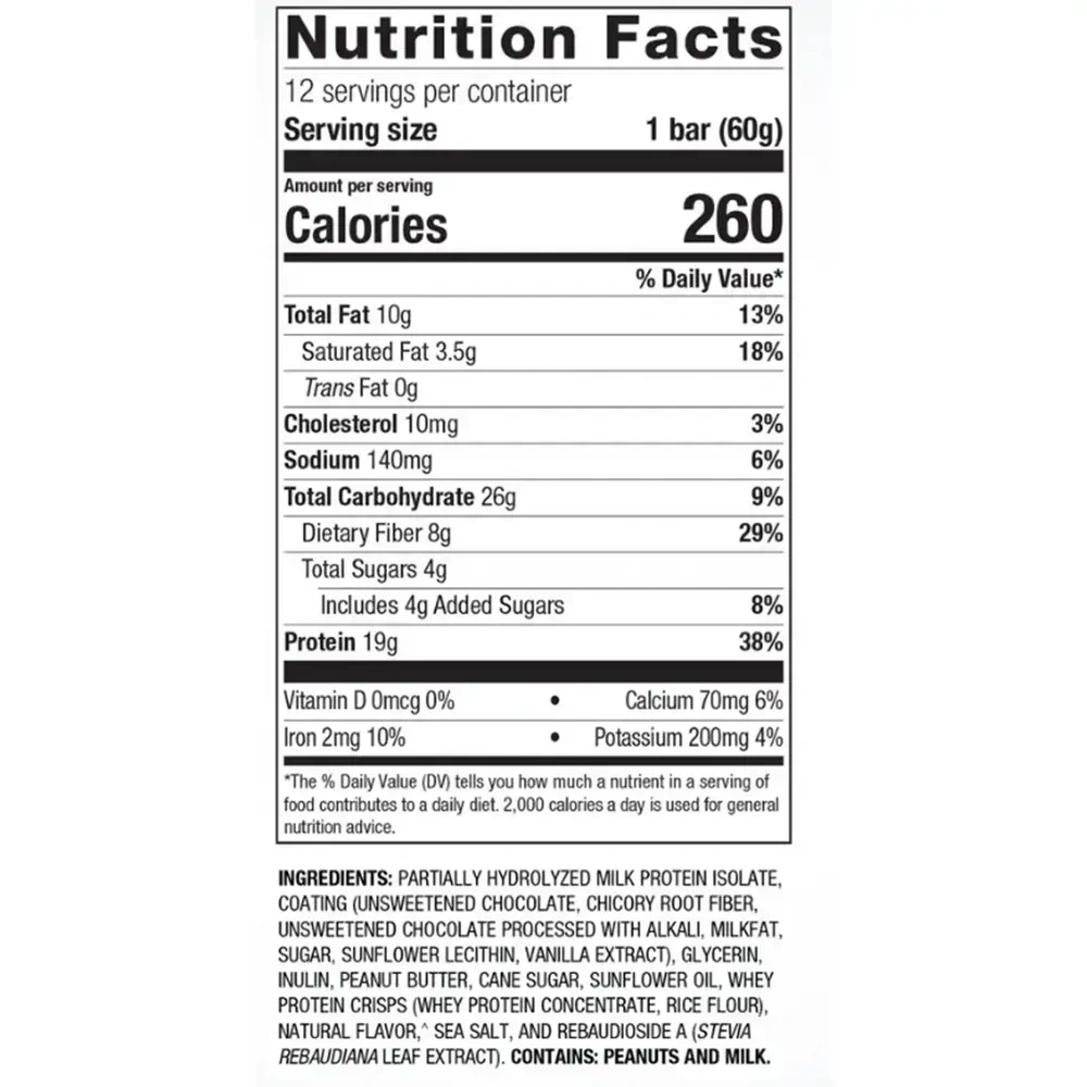 Product image for Ultra Protein Bar Peanut Butter.