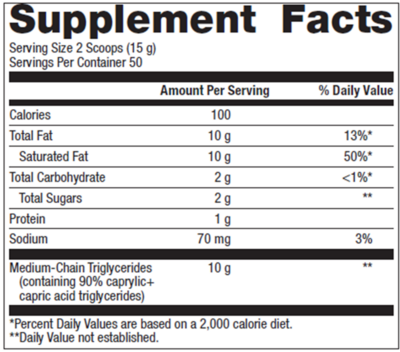 MCT Powder (California Only) 750 Grams