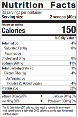 Perfect Protein® Pea & Rice, Chocolate (California Only)