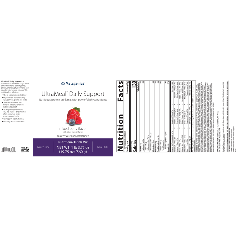 Product image for UltraMeal® Daily Support, Mixed Berry (California Only).