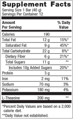 Ultra Calm Bar, Chocolate Coconut (California Only) 12 Count