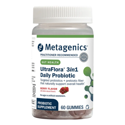 UltraFlora 3 in 1 Daily Probiotic, Berry 60 gummies
