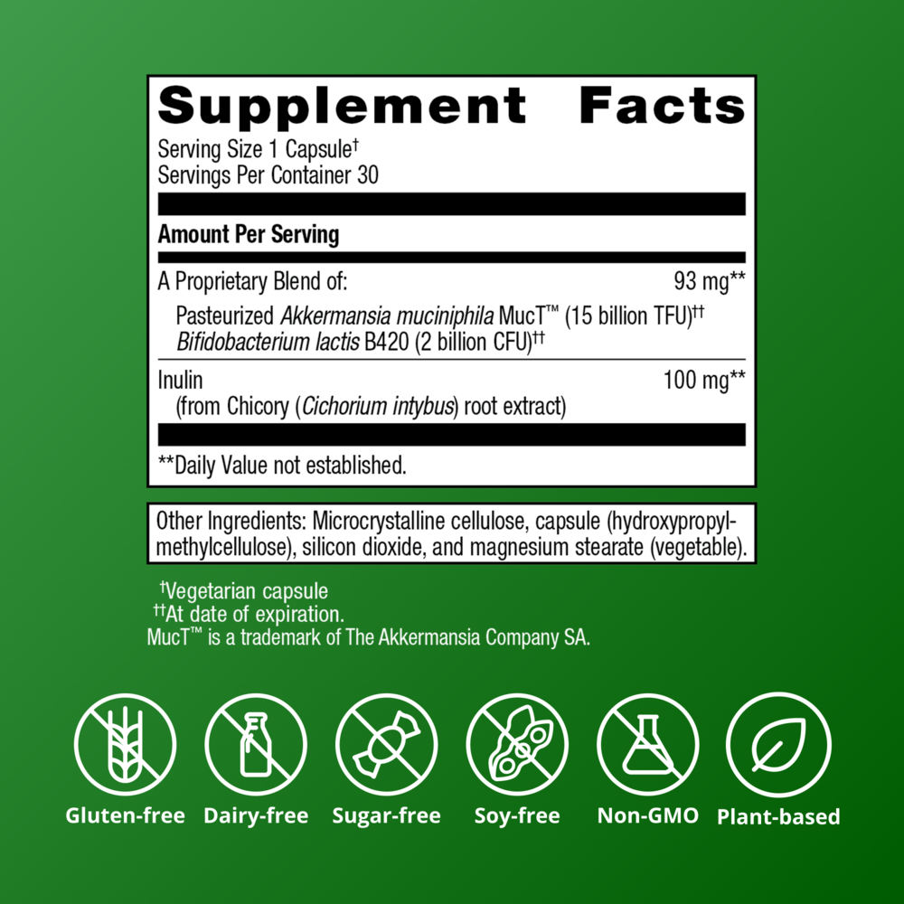 Product image for UltraFlora® Triplebiotic with Akkermansia.